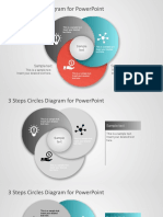 6736 01 3 Steps Circles Diagram For Powerpoint 16x9