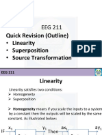 Revision - Linearity and Superposition