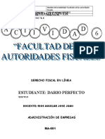 A Vidad C I T 6: "Facultad de Las Autoridades Fiscales"