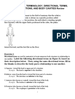 B1 Anatomical Terms Classwork PT