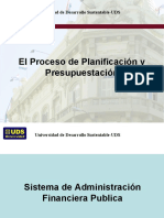 El Proceso de Planificación y Presupuestación