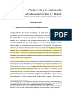 Presencias y Ausencias de Afrodescendientes en Brasil, Un Analisis de La Iconografia Nacional