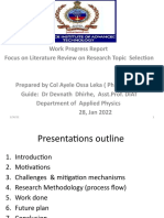 PHD Presentation1 TOPIC SELECTION