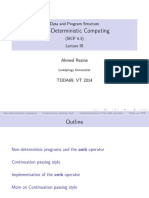 Non-Deterministic Computing: Data and Program Structure