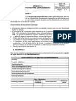 Edo-05 Propuesta Proyecto de Emprendimiento