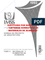 Normas de Proyecto de Arquitectura, Tomo X IMSS