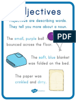 First Grade Adjectives Poster