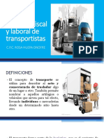 Regímenes fiscales y laborales de transportistas