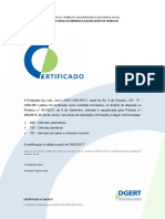 Certificado - DGERT