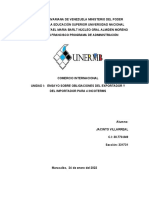 Unidad I Ensayo Sobre Obligaciones Del Exportador y Del Importador para 4 Incoterms