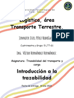 Logística, Área Transporte Terrestre.: Jennifer Itzel Pérez Rodríguez. Ing. Víctor Hernández Hernández