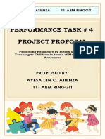 Performance Task # 4 Project Proposal: Proposed By: Ayesa Len C. Atienza 11-Abm Ringgit