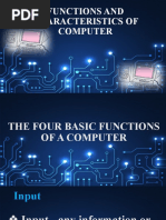 Functions and Characteristics of Computer