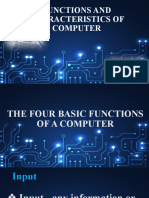 Functions and Characteristics of Computer