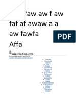 Wadfaw Aw F Aw Fafafawawaa Aw Fawfa Affa: Wikipedia:Contents