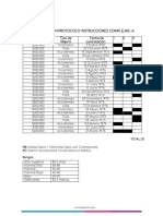 Corrección Protocolo Instrucciones Complejas - A: TOTAL: 20