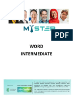 Word Intermediate Exercises