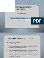 Basic Concept and Nature of Transfer Taxes
