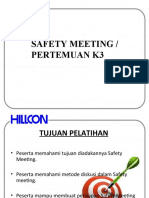 Safety Meeting Penting untuk Keselamatan Kerja