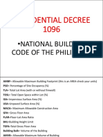 Presidential Decree 1096: - National Building Code of The Philippines