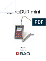 alphaDUR Mini Manual
