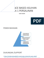 Evidence Based Asuhan Kala 1 Persalinan: Siska Helina