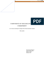 Anttila - Compenents of Organizational Commitment