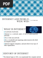 Internet and World Wide Web