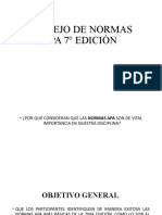 Manejo de Normas Apa 7° Edición