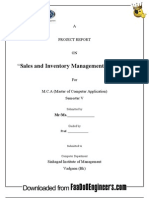 Project Report On Sales and Inventory Management System