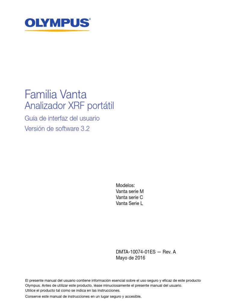 DMTA 10074 01ES - Rev - A Vanta User - Interface - Guide | PDF ...