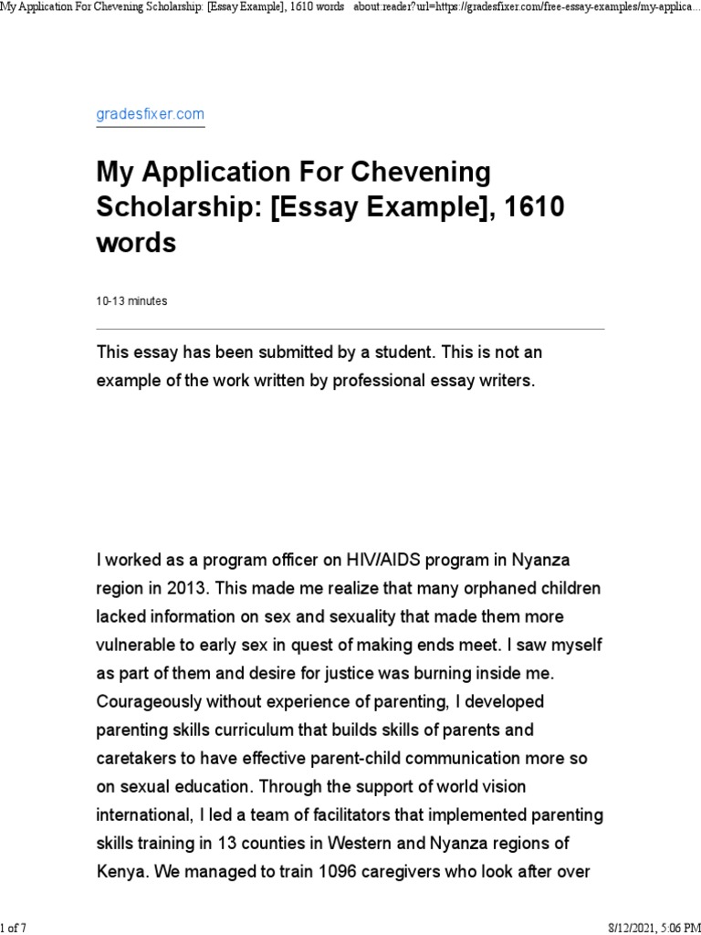 my-application-for-chevening-scholarship-essay-example-1610-words