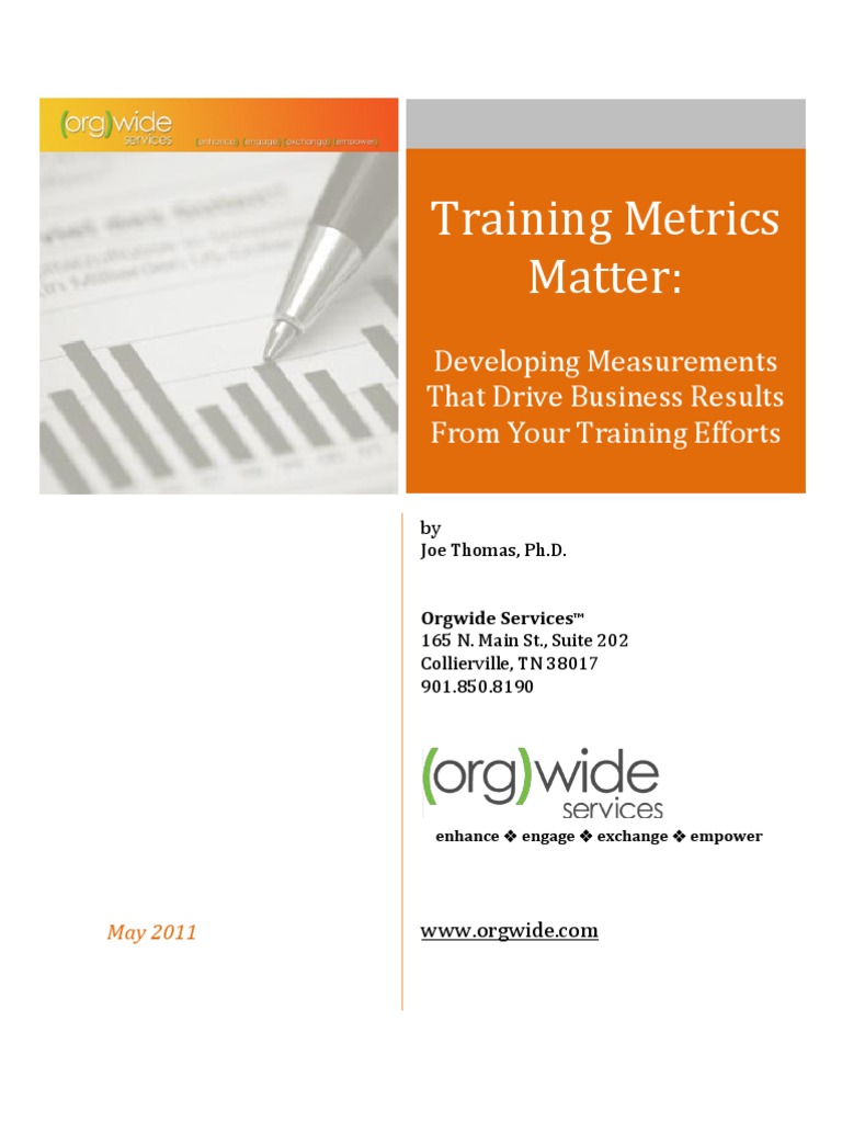 Training Metrics Matter | PDF | Measurement | Teaching Mathematics