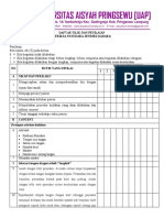 Daftar Tilik Sadari New2