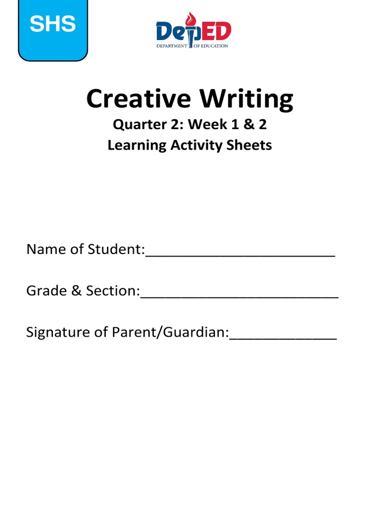 creative writing quarter 2 week 5