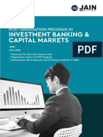 Investment Banking & Capital Markets: Post Graduation Program in
