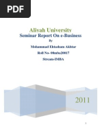 Download Introduction to e Business Project Report by danishwi SN55598711 doc pdf