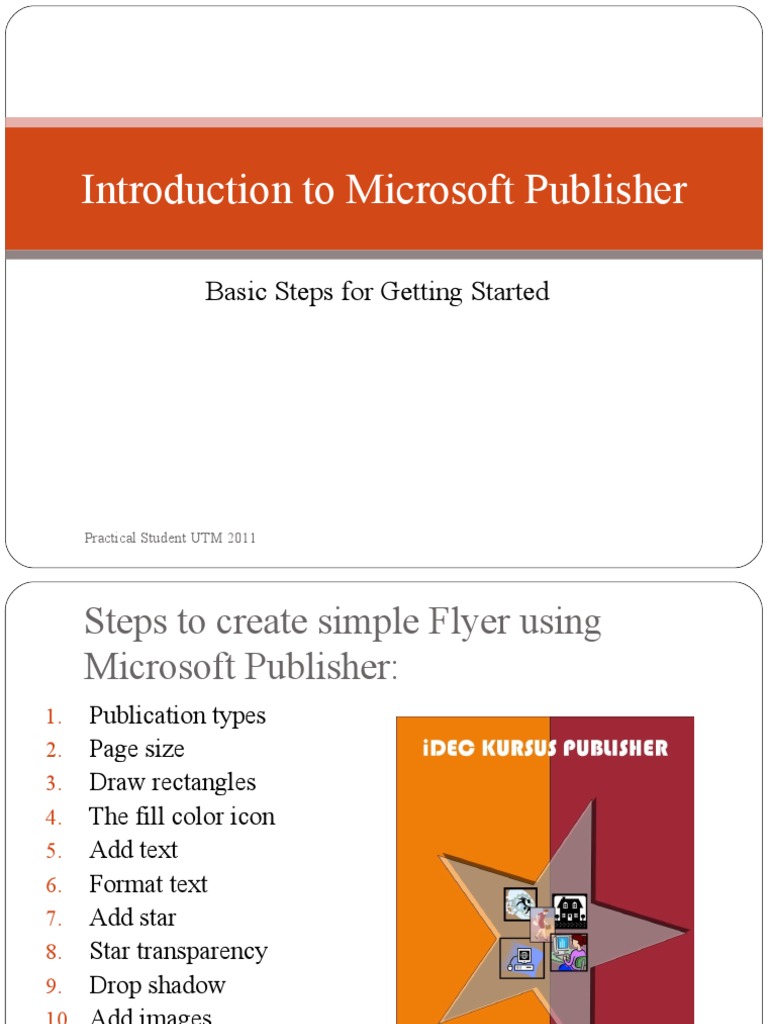 Getting Started with Microsoft Publisher | PDF