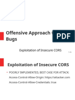 Offensive Approach To Hunt Bugs: Exploitation of Insecure CORS