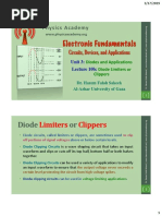 Clipper or Limiter Circuits