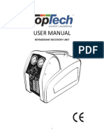 User Manual: Refrigerant Recovery Unit