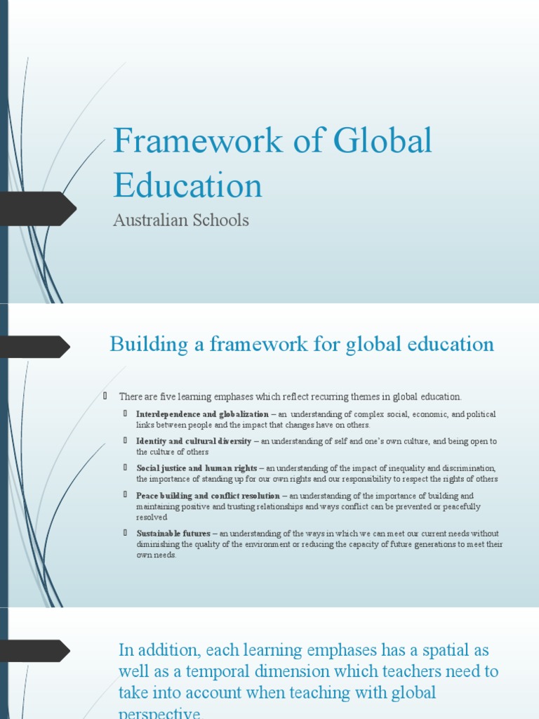 Global Education Framework for Schools | PDF | Sustainability ...
