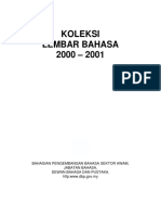 Koleksi Lembar Bahasa 2001