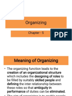 Organizing: Chapter - 5