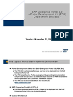 SAP Enterprise Portal 6.0 - Portal Development Kit (PDK) Deployment Strategy