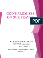 God’s Promises on Our Prayer
