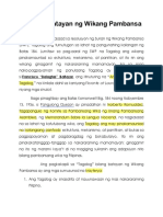 Tagalog - Batayan Ng Wikang Pambansa