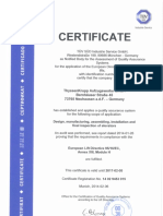 Thyssen Elevator Certificate 5