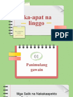 Ika-Apat Na Linggo: Here Starts The Lesson!