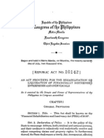 RA 10142 - Financial Rehabilitation and Insolvency Act (FRIA) of 2010